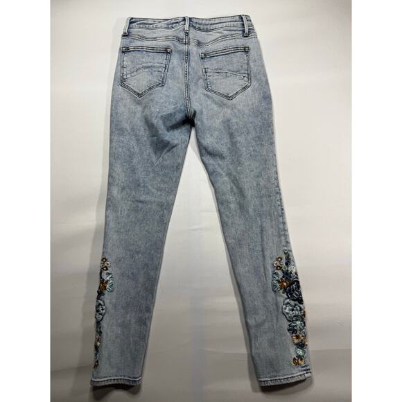 Driftwood Women's Jacki High Rise Embroidered Ankle Skinny Jeans - Size 28x27.5 - Picture 2 of 6